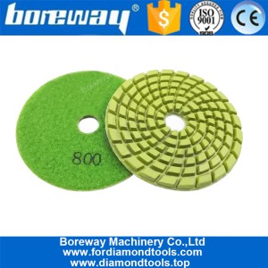 Китай 100мм # 800 пол губки 4inch Diamond Resin Bond полировальные подушки для бетона мрамора производителя