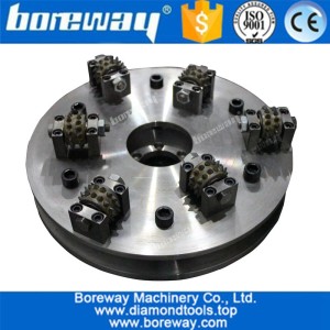 China 300MM Rotary Bush Hammer Plate With Double Layers manufacturer