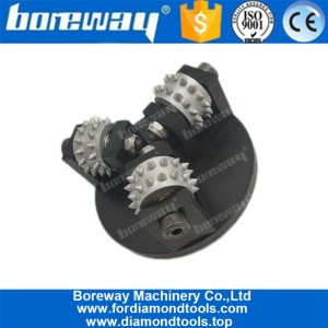 China 5 Inch Werkmaster Bush Hammer Roller Plate For Floor Grinding manufacturer