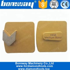 China Placas de moedura concretas das sapatas de moedura do diamante do fechamento de Redi Lock com único segmento da seta para o concreto duro fabricante