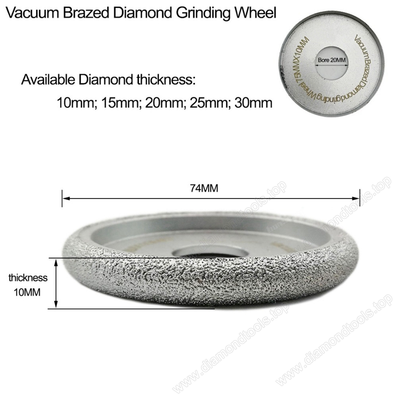 Vacuum Brazed Diamond CONVEX Wheel diamond grinding cup wheel