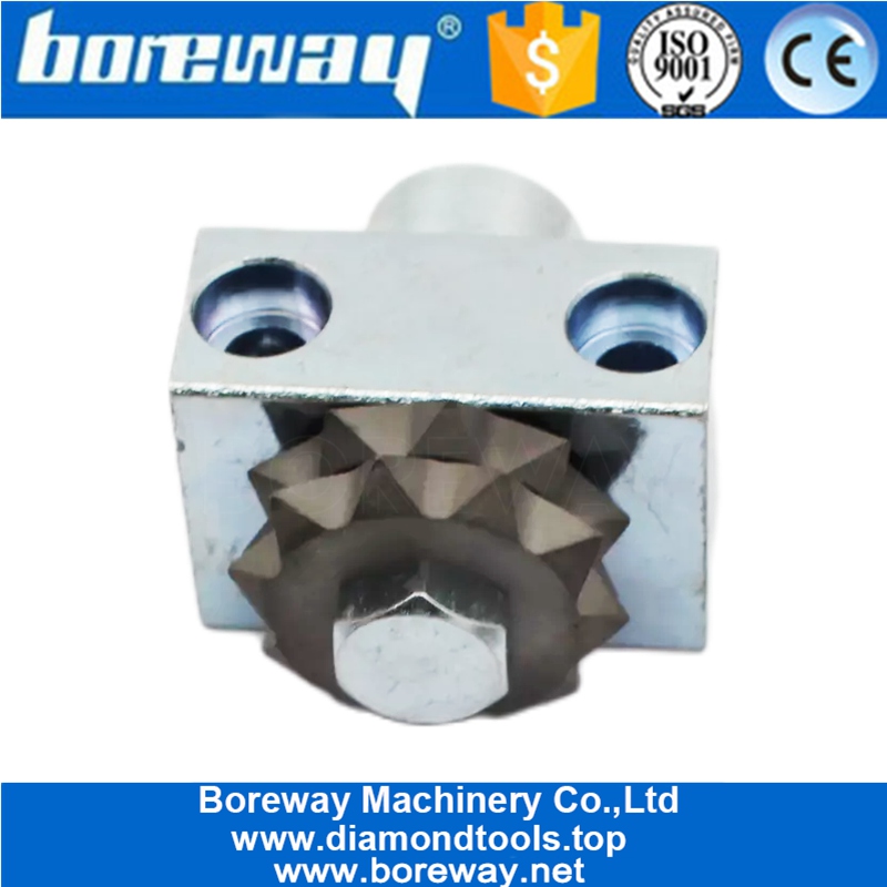 20S Star Type Bush Hammer Roller With Support For Floor Surface Fabricating